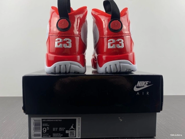 Reps TBK 9 302370-160 Jordan Red Air White Retro Gym 0807